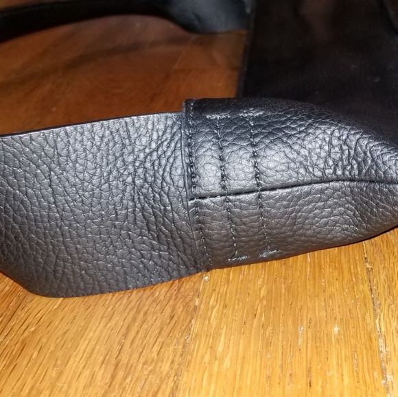 NWOT- Halston Black Leather Bag - Picture 6 of 8